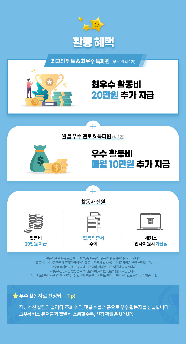 활동혜택